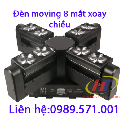 Đèn moving 8 mắt xoay chiều